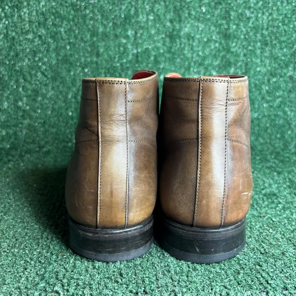 Suitsupply Goodyear Welted Leather Chukka Classic Dress Boot Brown Mens Size 9